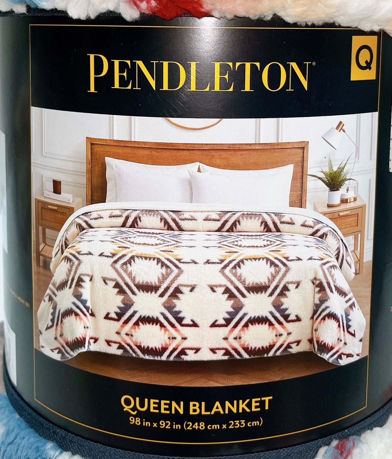 ペンドルトン ブランケット クイーンサイズ 2枚 タン&グレー - 寝具