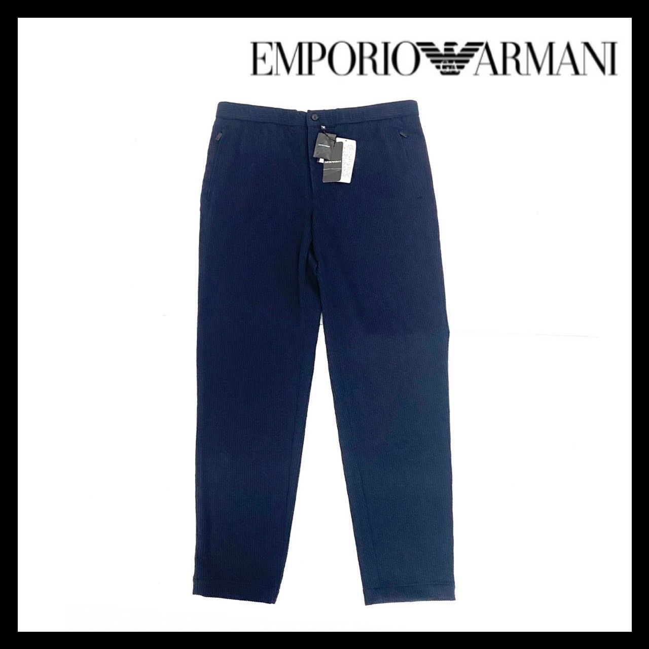 【EMPORIO ARMANI】スウェットパンツ ネイビー ズボン ナイロン/ポリエステル/レーヨン/ポリウレタン エンポリオアルマーニ (MM24)