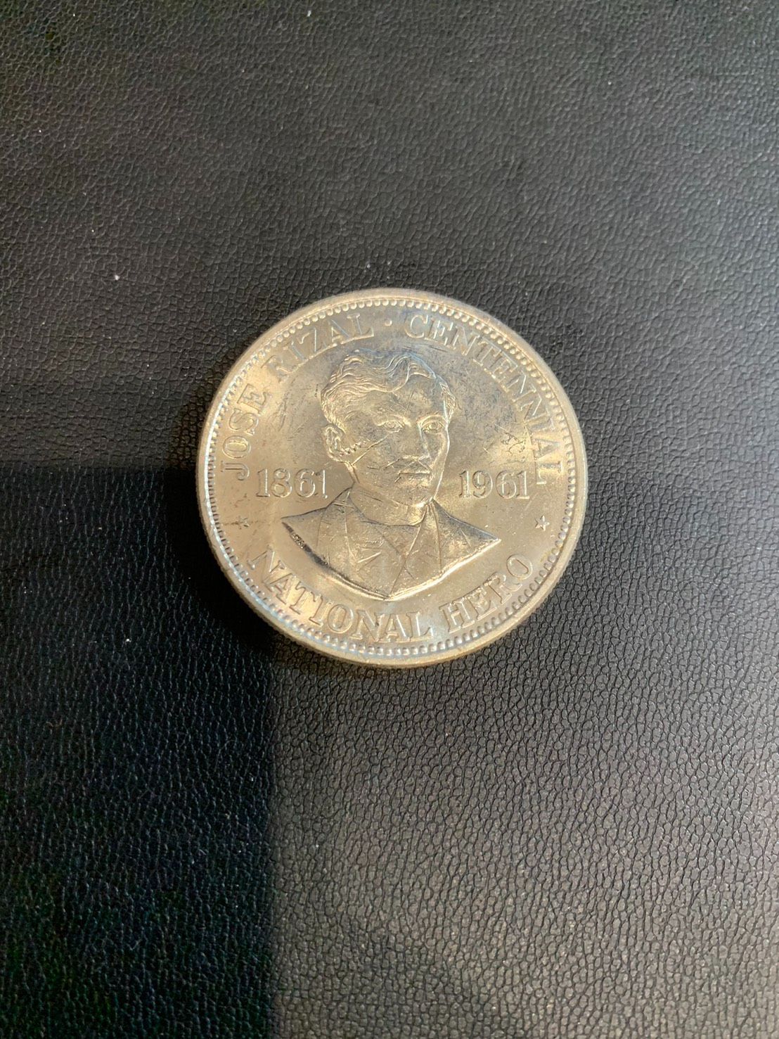 フィリピン 1ペソ銀貨 NATIONAL HERO ホセ リサール 生誕100年記念 1961年発行