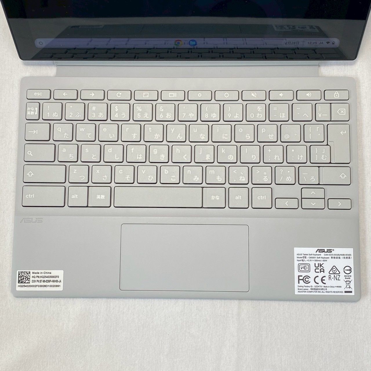 ASUS|Chromebook|CM3001DM2|タブレット型|ノートPC|本体|サイクル回数少|動作良好|No.2241