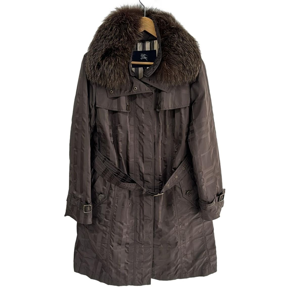 Burberry LONDON バーバリーロンドン コート サイズ44 XL レディース - ダークブラウン