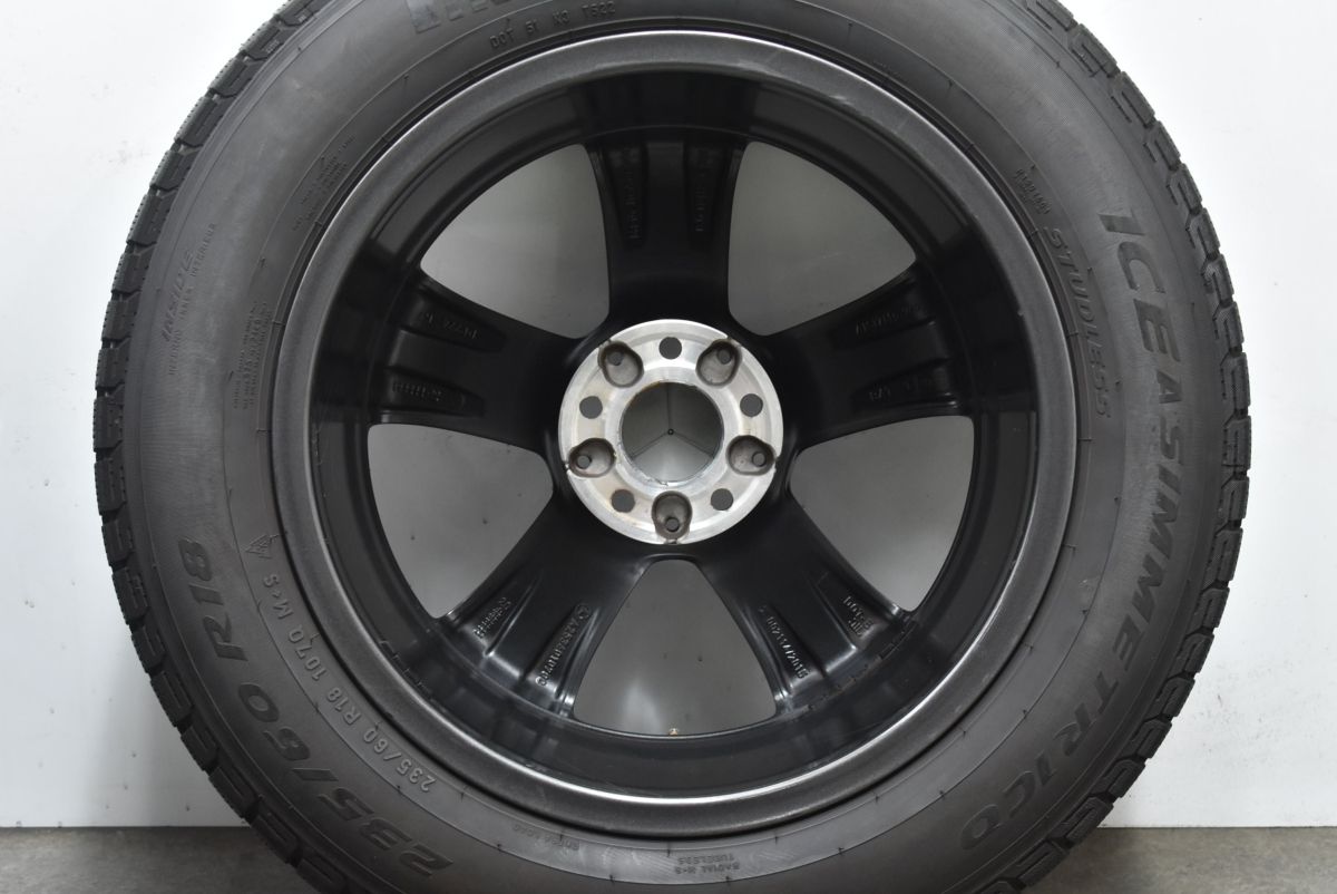 美品 バリ溝】ベンツ X253 GLCクラス 純正 18in 8J +38 PCD112 ピレリ 