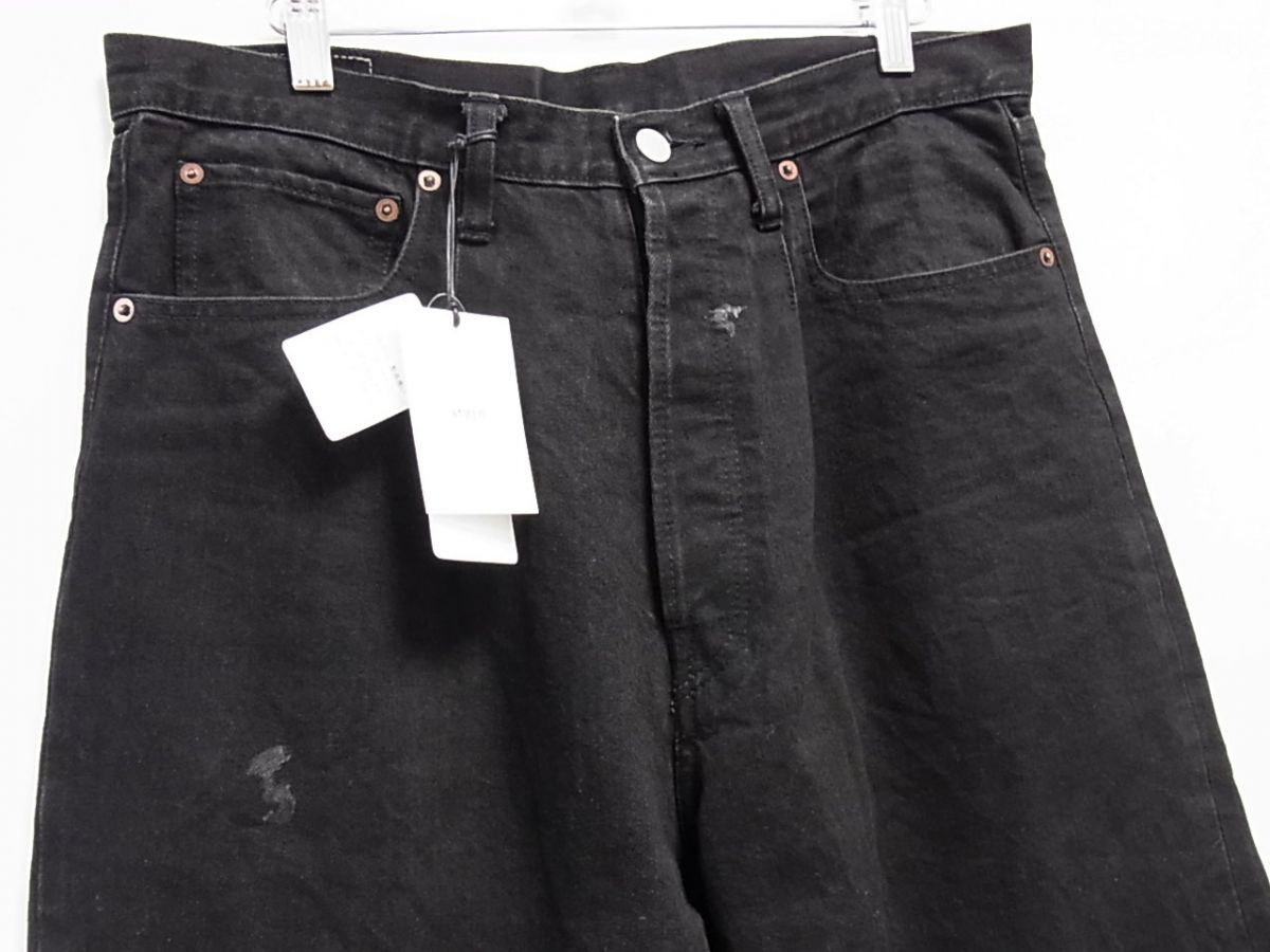 美品！VOO 3D 5P Jeans 本革使い立体ブラックデニム！日本製！ 新品 定価41.800円☆stein シュタイン 22AW 5PK VINTAGE