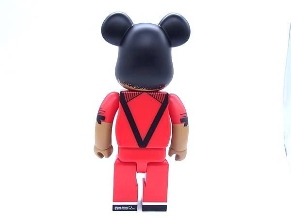 ■新品同様■ BEARBRICK ベアブリック マイケルジャクソン Thriller 400％+100％ くま ベア 人形 フィギュア インテリア レッド系 AW5476 □新品同様□ BEARBRICK ベアブリック マイケルジャクソン