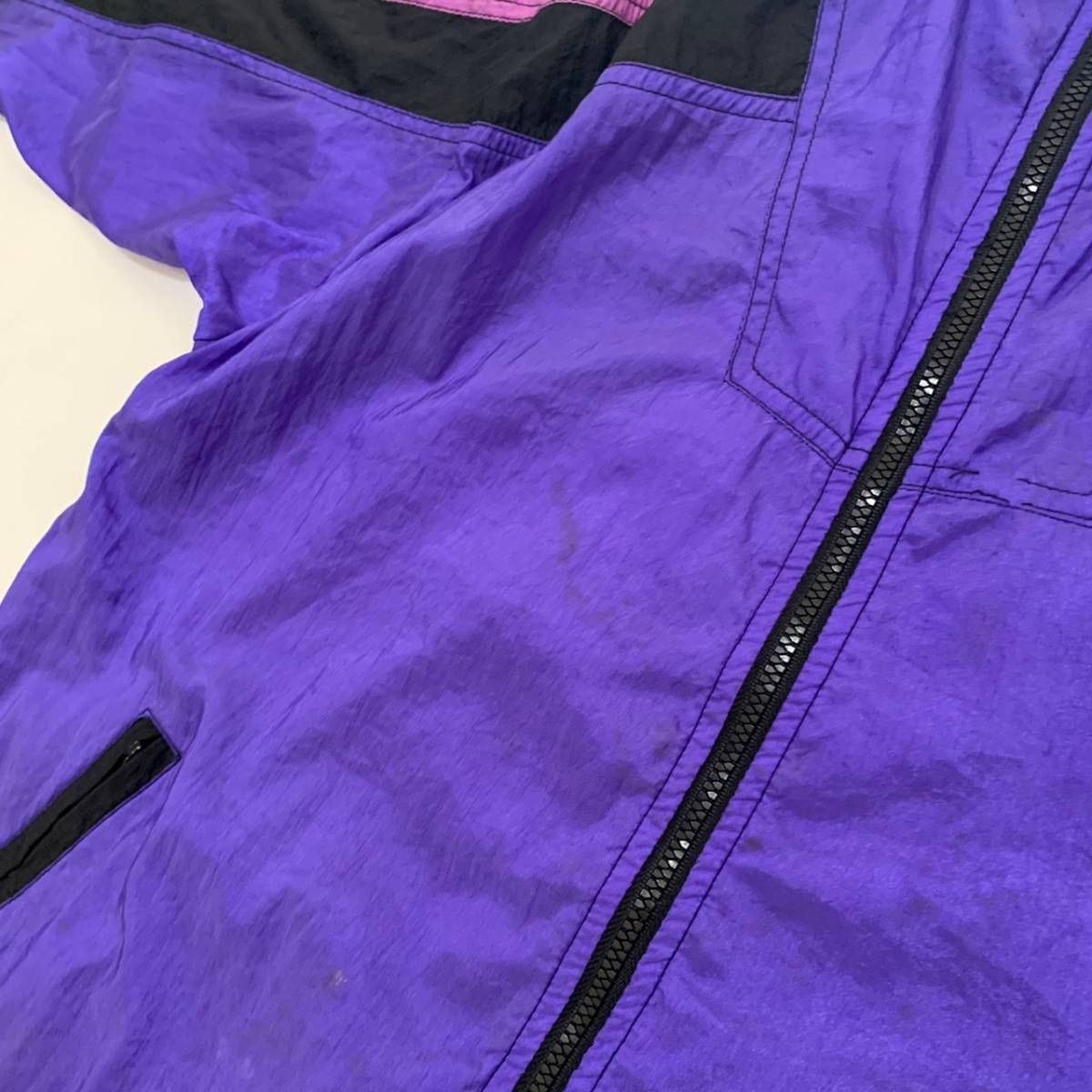 90s NIKE ナイキ ナイロンジャケット ナイロン ジャケット 紫 パープル 
