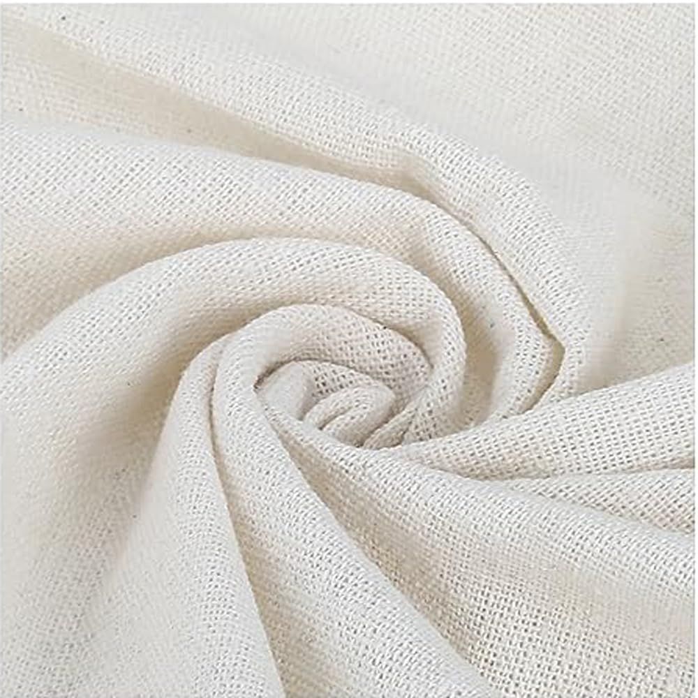 新品 布 の DIY 手芸用 綿 綿 麻 生地 無地 麻 単色 【長さ 1m リネン 2m 3m 4m コットン 幅155】 (3ｍ白)