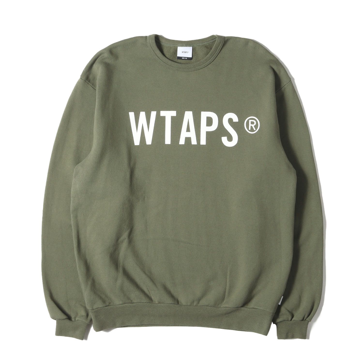 WTAPS ダブルタップス スウェット サイズ:L 21AW WTVUA クルーネック スウェットシャツ SCREEN WTVUA CREWNECK SWEAT オリーブドラブ トップス トレーナー【メンズ】