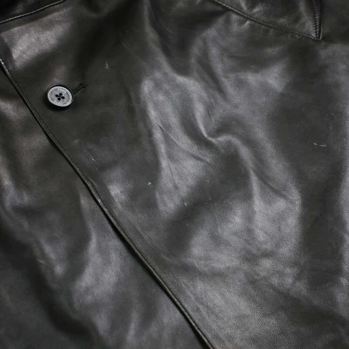 YOKE ヨーク 24SS LEATHER CUT-OFF HALF COAT レザーカットオフハーフ 