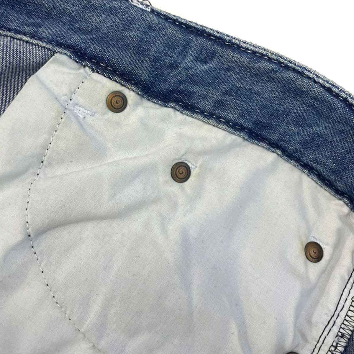 18SS 加工ワイドデニムパンツ