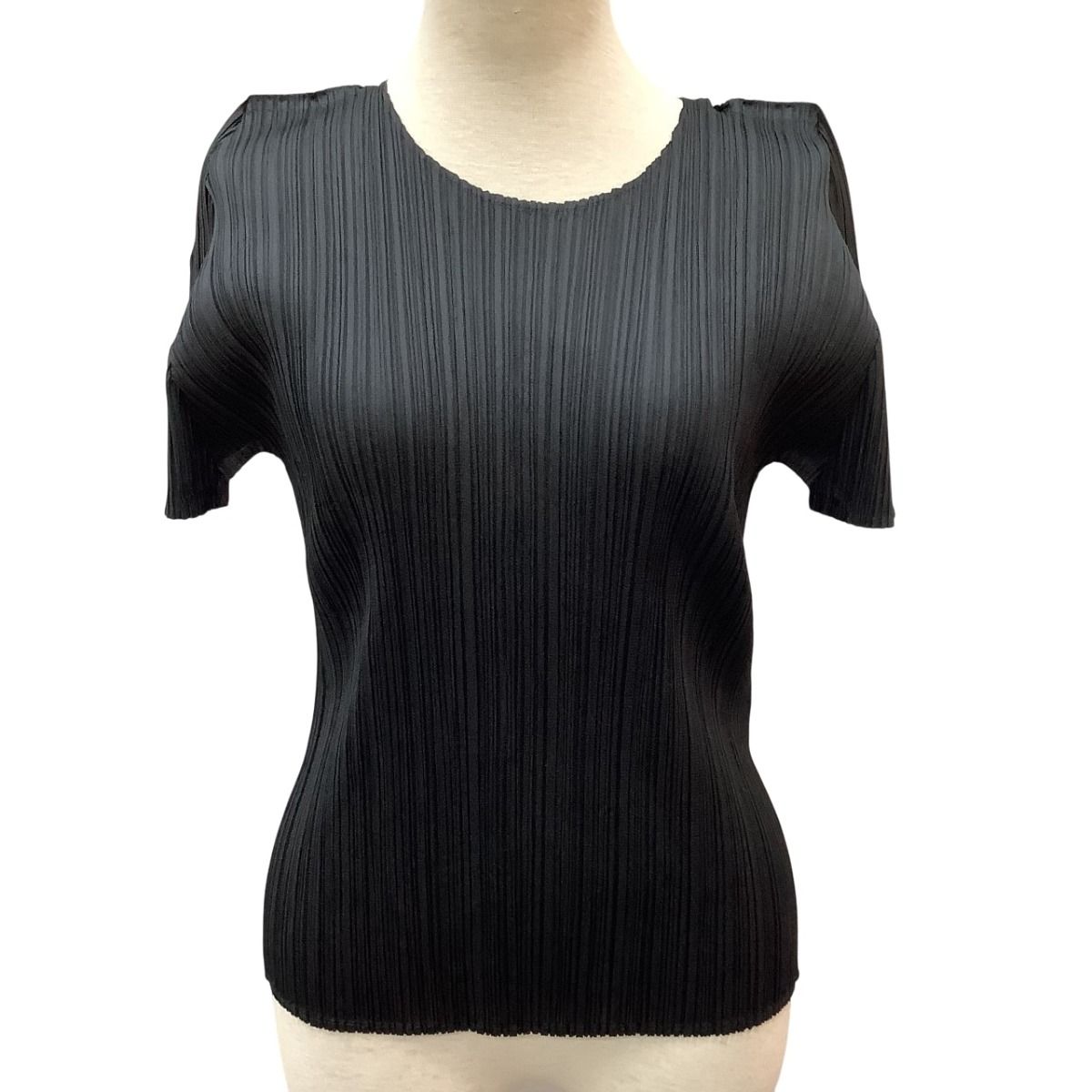 ♪♪ISSEY MIYAKE イッセイミヤケ PLEATS PLEASE カットソー SIZE 3 PP55-JK103 ブラック