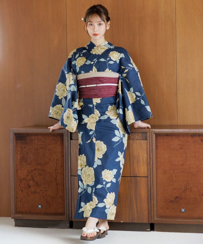 洋花の薔薇重ね】 Dita official 2025 浴衣 5点セット レディース 2025