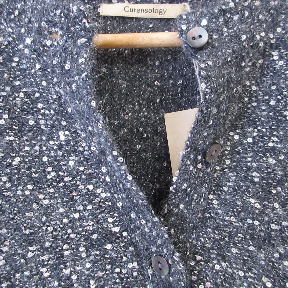 未使用 23AW Curensology カレンソロジー CLSEQKT スパンコール  