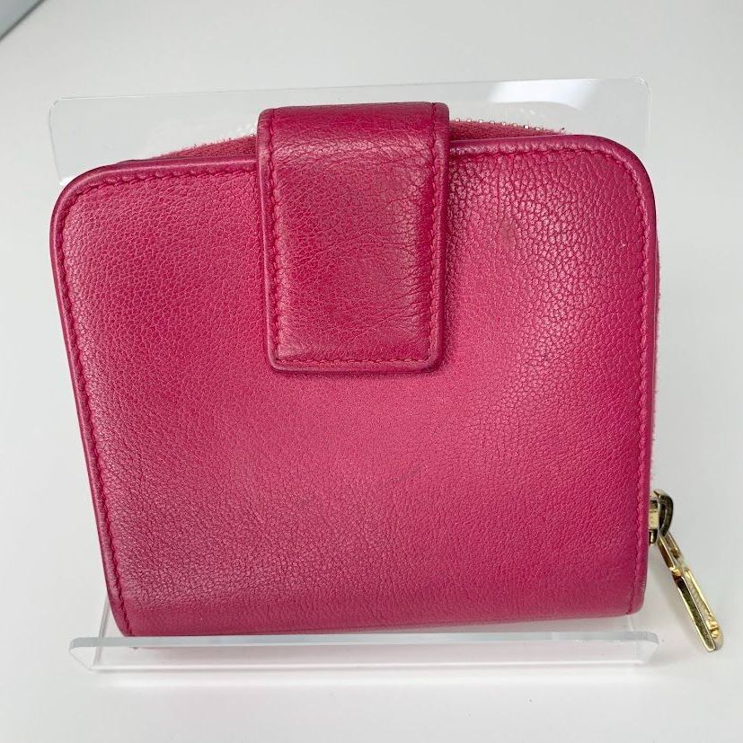 イヴ　サンローラン　二つ折り　サイフ　ピンク　YSL 総柄　y2k イヴ サンローラン 二つ折り サイフ ピンク YSL 総柄 y2k イヴ