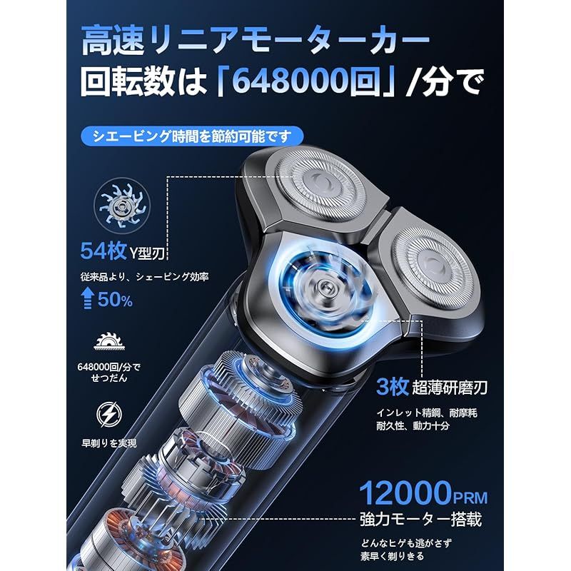 2025新登場 回転式電動シェーバー 【2025年新登場】シェーバー