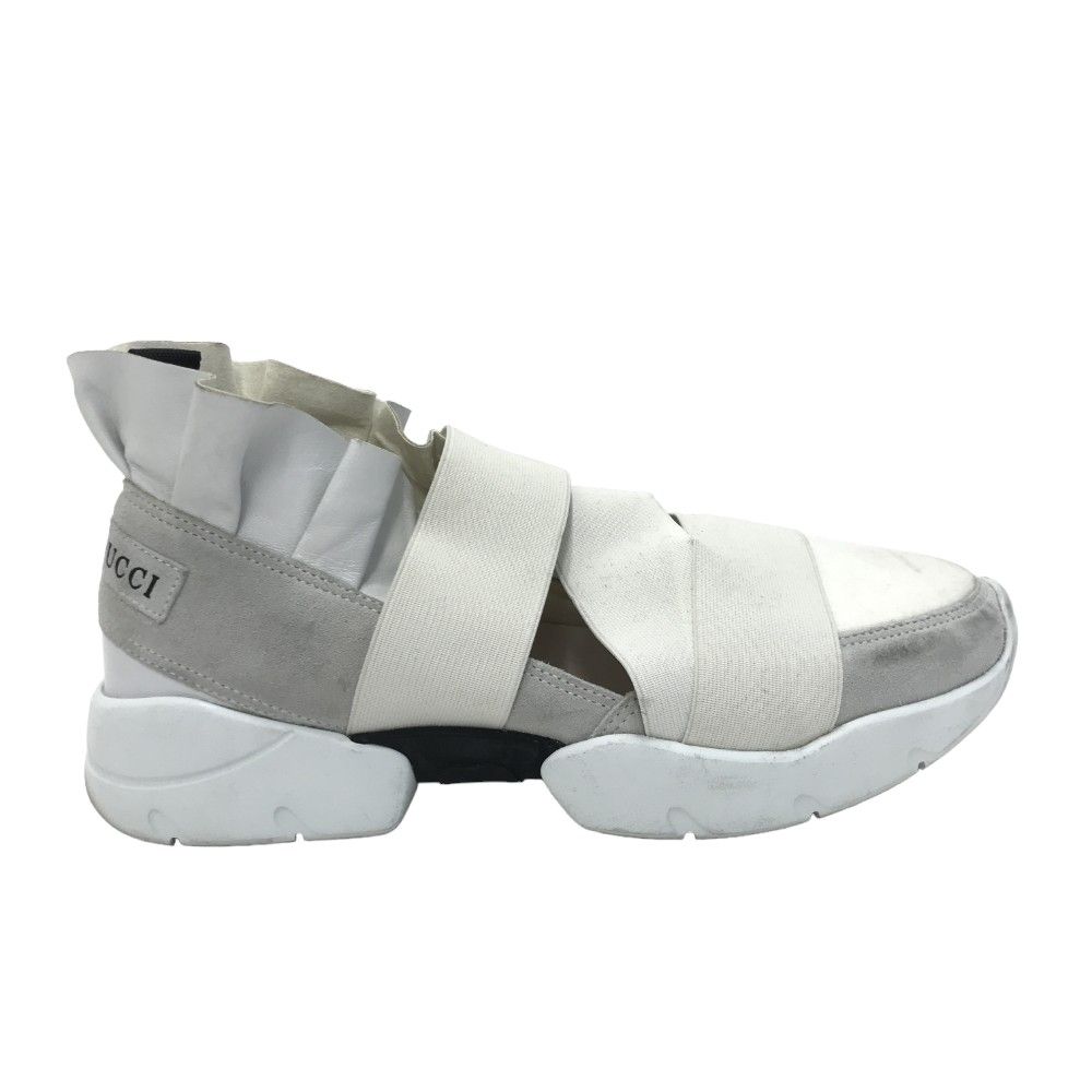 EMILIO PUCCI エミリオ プッチ フリル レザーバンド スニーカー