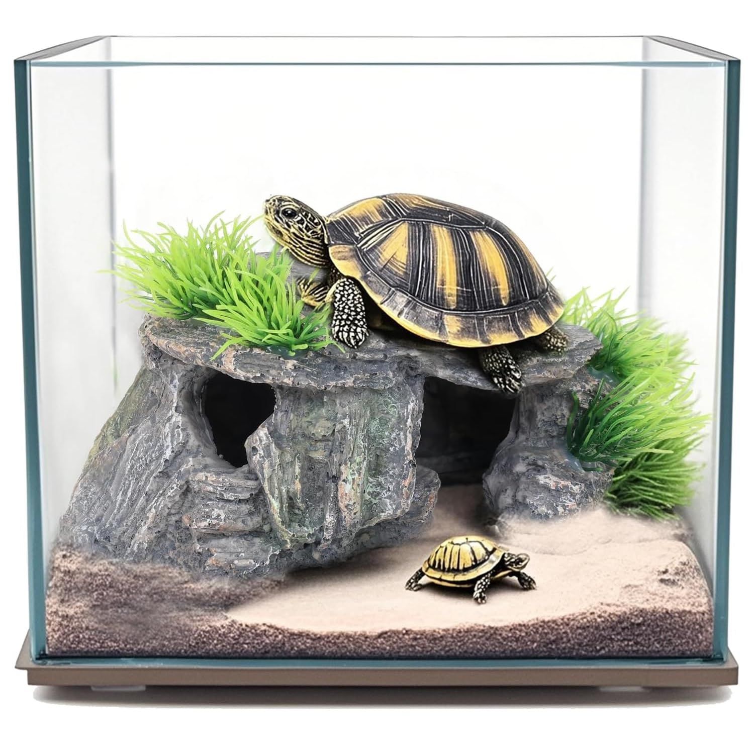 迅速発送】koundeneko 爬虫類 シェルター 亀 隠れ家 カメ隠し 休憩