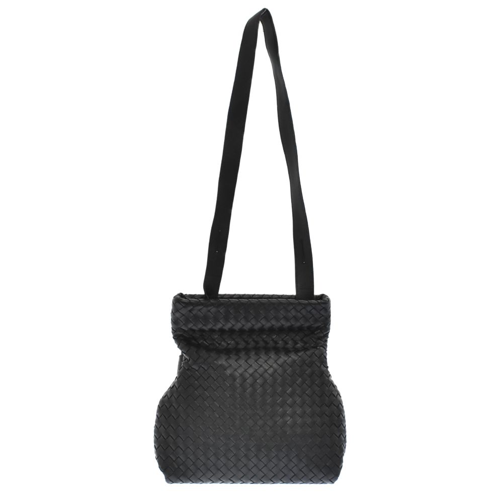 BOTTEGA VENETA (ボッテガヴェネタ) 20AW The Fold 642637 ザ フォールド ショルダーバッグ ブラック  イントレチャート レザー - メルカリ