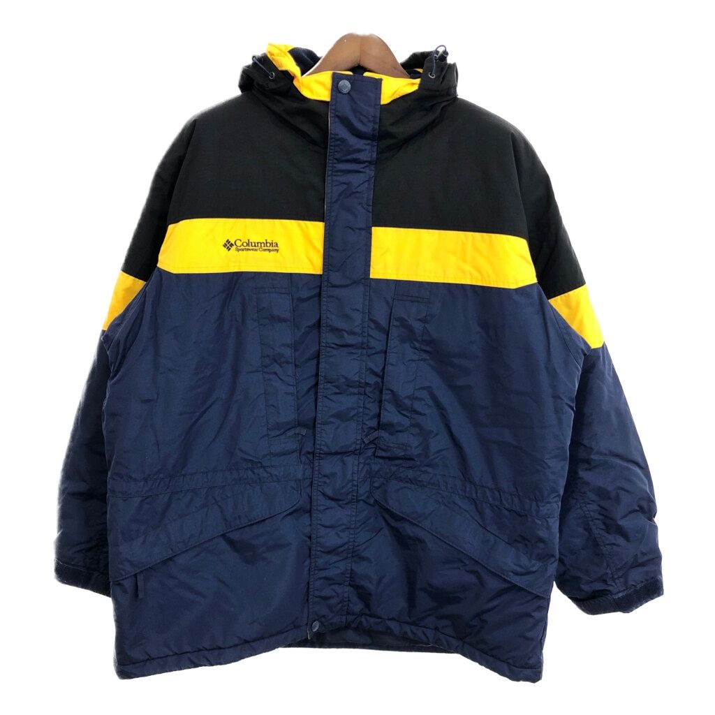 Columbia コロンビア 中綿 マウンテンパーカー アウトドア ネイビー (メンズ XL) 中古 古着 T1486