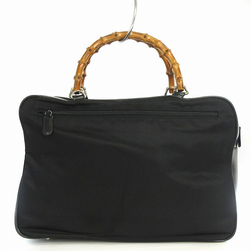 グッチ GUCCI バンブー トートバッグ ハンド スクエア レザー