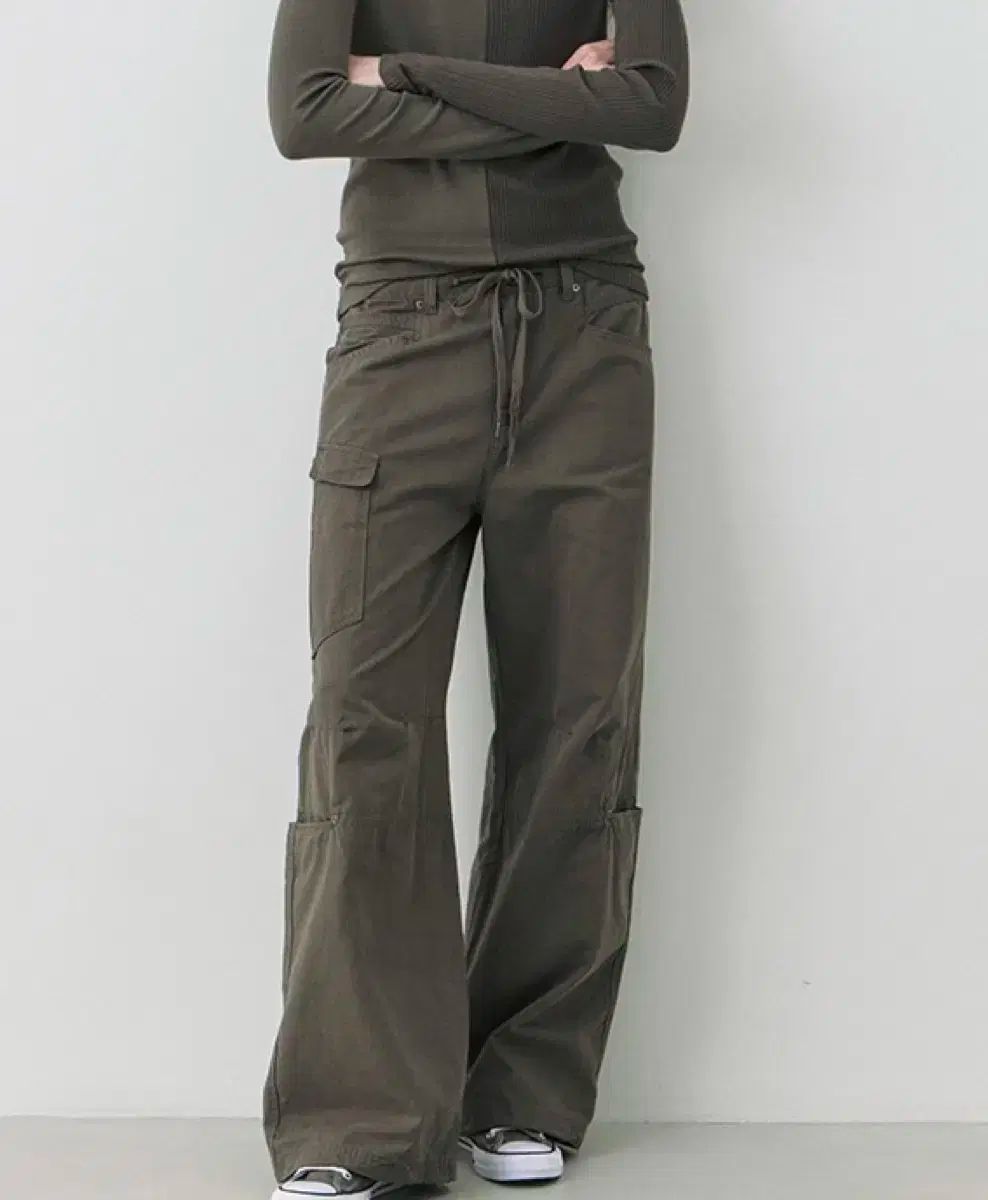 シティーブリーズ ユーティリティー ワイド パンツ カーキ