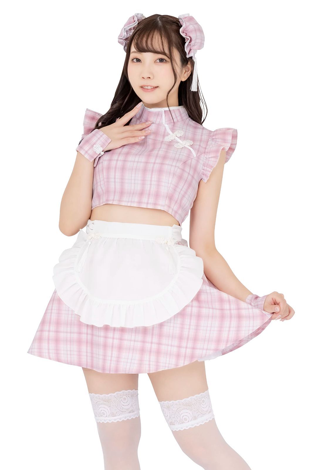 【特価商品】チャイナ服 チャイナ レディース メイド服 メイド ピンク ミルキーチャイナメイド 衣装 ハロウィン コスプレ 仮装 リリカルパレット コスチューム クリアストーン(Clearstone)