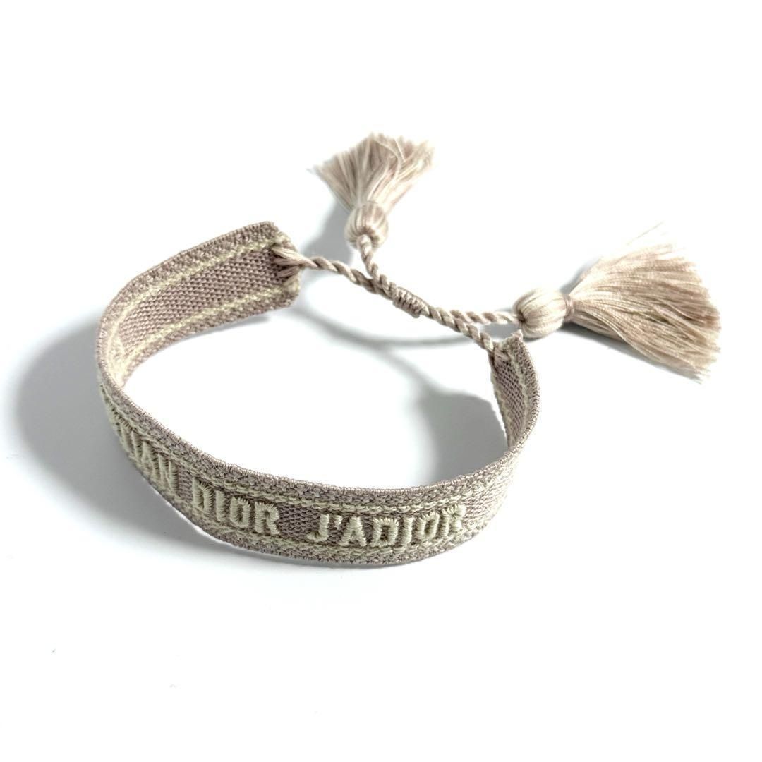 未使用】ディオール レディース ブレスレット ミサンガ ピンク