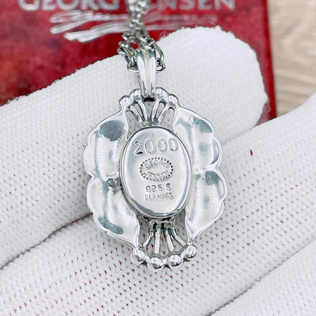 ◇ジョージジェンセン◇ 2000 年 イヤー ペンダント ネックレス Ag925 ジョージジェンセン Georg Jensen ネックレス イヤーペンダント