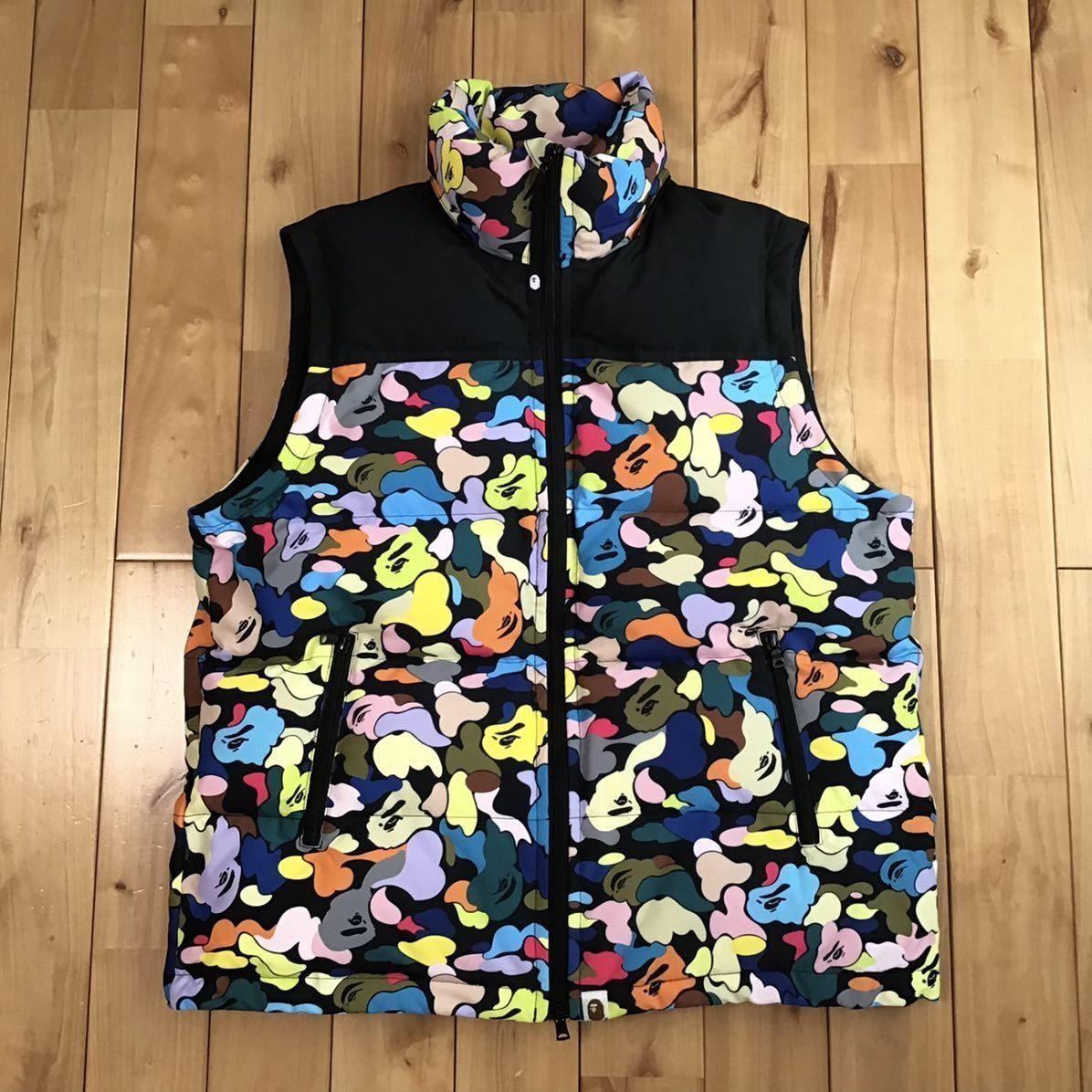 DETACHABLE ３WAY DOWN JACKET Sサイズ a bathing ape BAPE multi camo vest エイプ ベイプ  アベイシングエイプ ダウンジャケット 迷彩