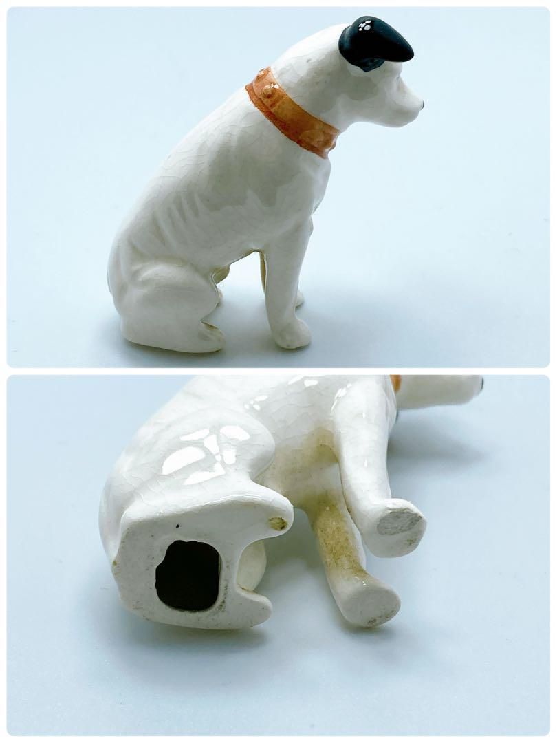 【 ビクターの犬 】　陶器の置物３点セット　＋おまけ♪ Yahoo!オークション - 1円〜 置物 ニッパー犬 3点セット