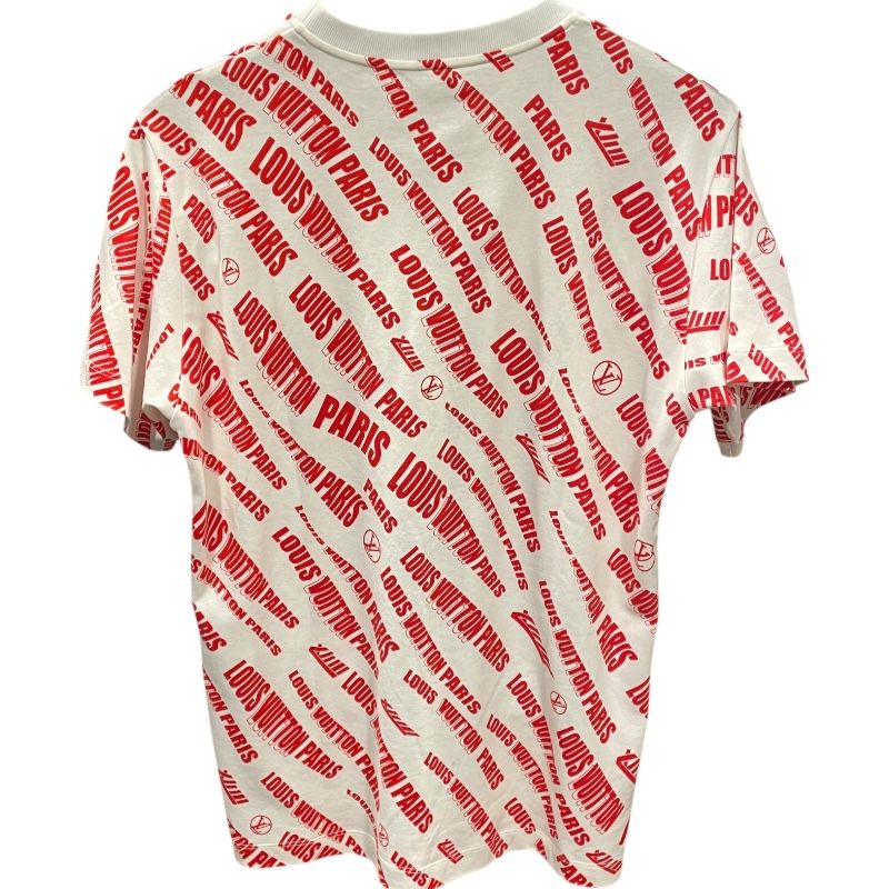 ルイ ヴィトン LOUIS VUITTON 総柄プリントTシャツ FLTS 91 ホワイト コットン レディース 半袖Ｔシャツ