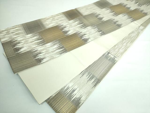 平和屋本店□極上 西陣の名門 加納幸謹製 六通柄袋帯 金銀糸 逸品  