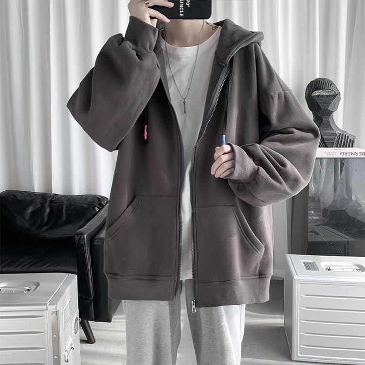 メンズジップアップパーカー ビッグシルエット ゆったり ワンフォークロージング 1111clothing ジップアップパーカー