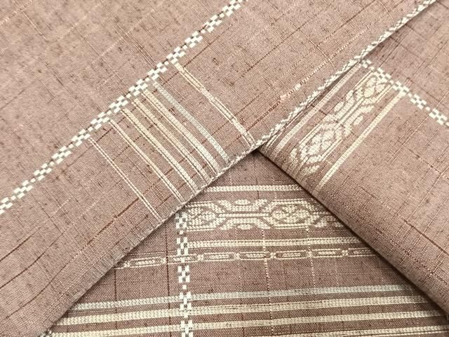 平和屋着物▽上質な紬　単衣　花織　横段文　正絹　逸品　AAAW7687fy 平和屋着物▽上質な紬 単衣 花織 横段文 正絹 逸品 AAAW7687fy - メルカリ