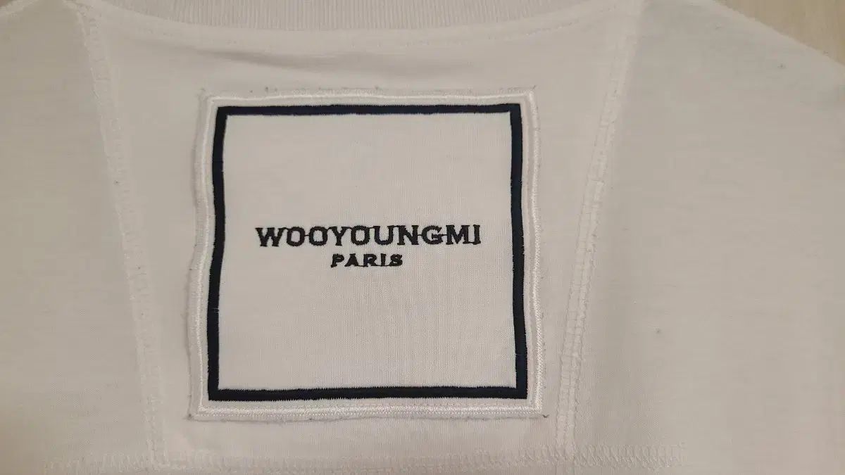 WOOYOUNGMI(ウーヨンミ) 22FW コットン スクエア バックラベル 半袖 T 