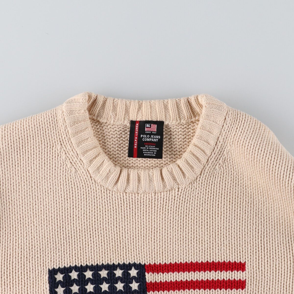 古着 ラルフローレン Ralph Lauren POLO JEANS COMPANY 星条旗柄