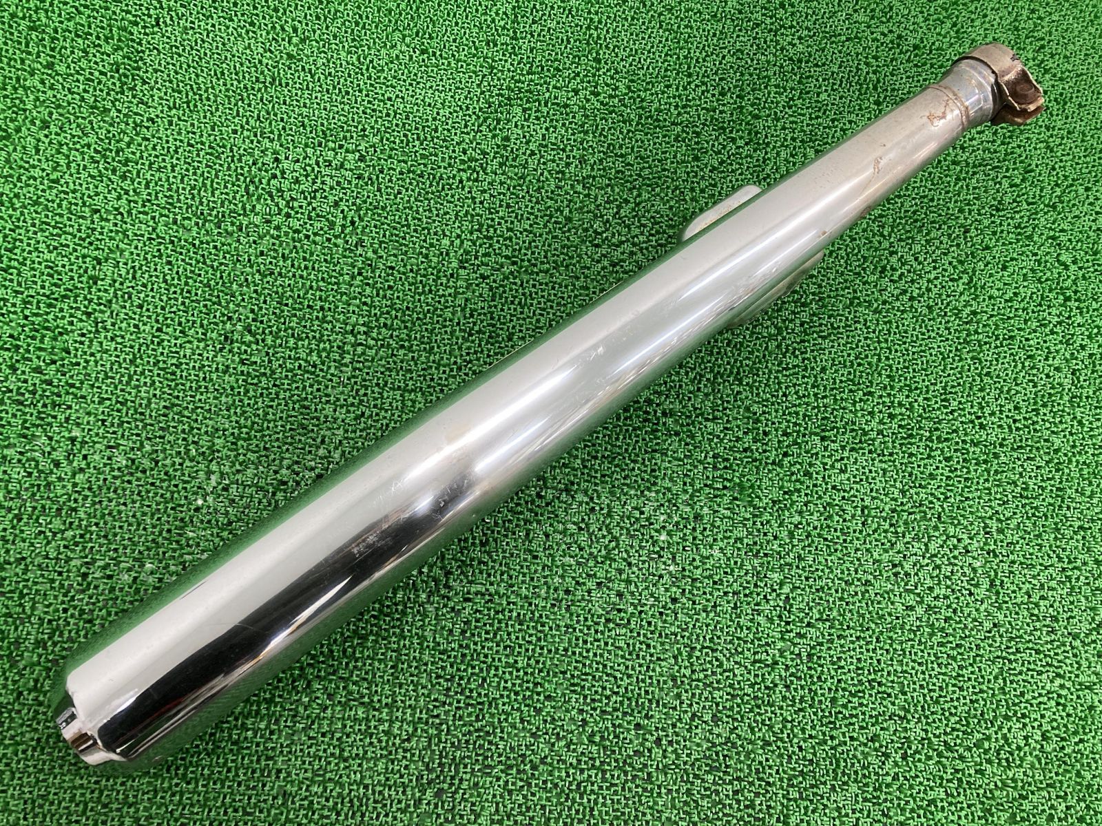 中古 ヤマハ 純正 バイク 部品 SR400 サイレンサーマフラー 3HT 修復