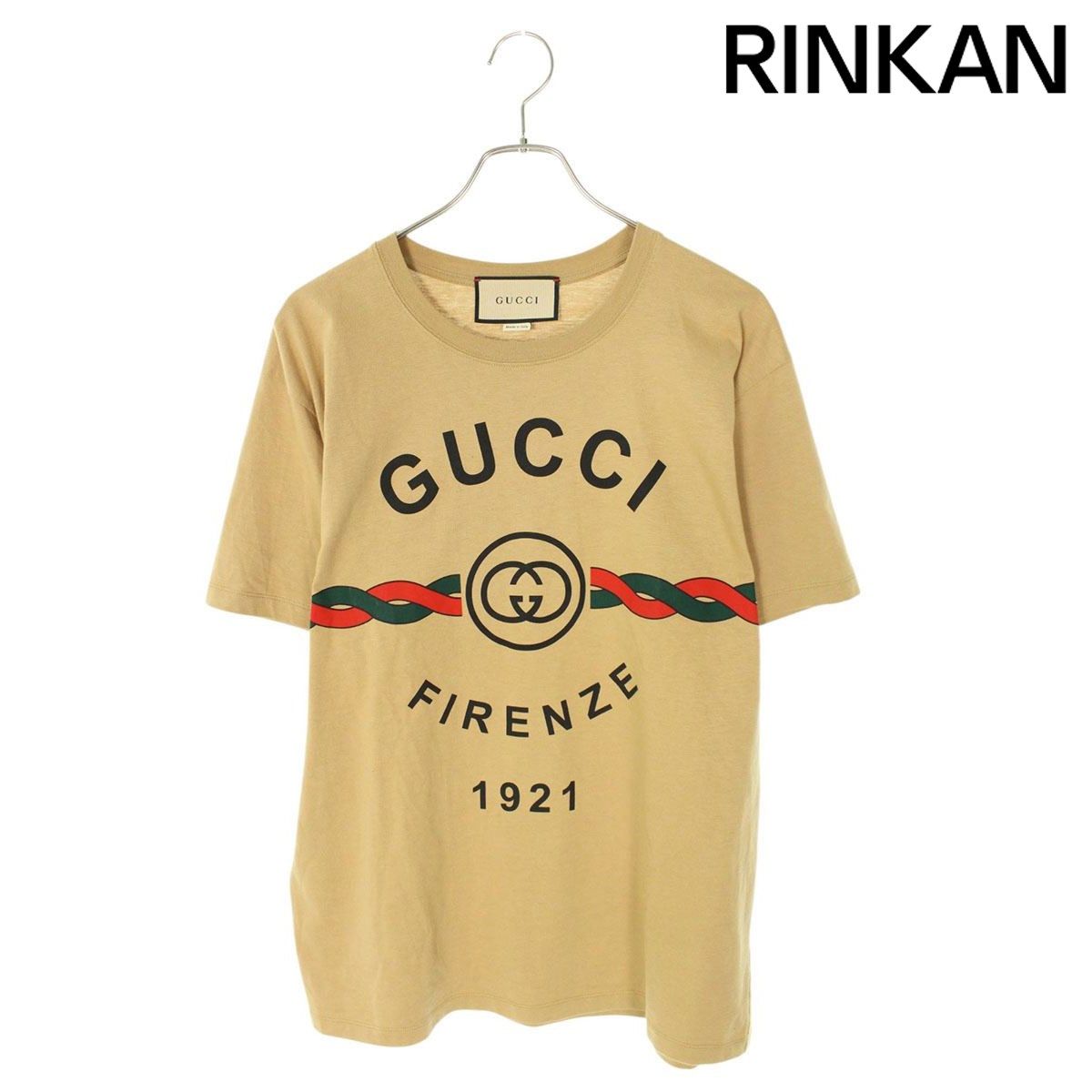 グッチ  24SS  548334 XJD7T インターロッキングG トーション ロゴプリントTシャツ メンズ M
