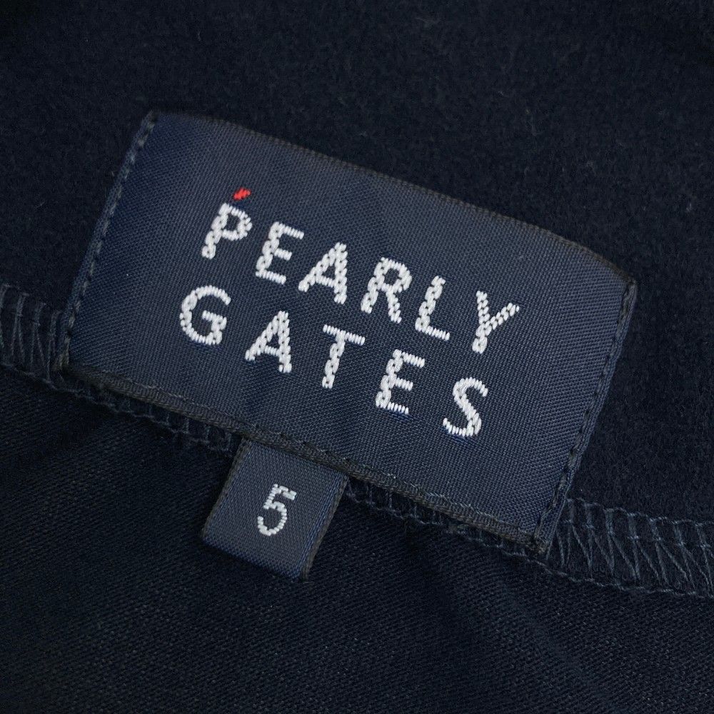 セクシーな サイズ 5 PEARLY GATES パーリーゲイツ モデル ハーフジップ 長袖Tシャツ ネイビー系 240101450585 ゴルフウェア メンズ ストスト