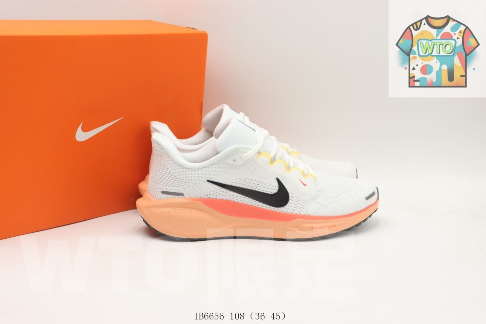 Nike ランニングシューズ ホワイト/オレンジ　サイズ26センチ 今日WTO】Nike ナイキ ランニングシューズ IB6656-108 ホワイト