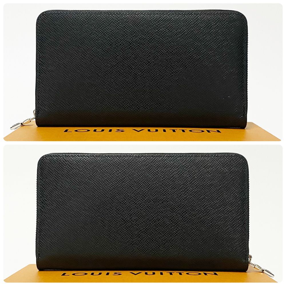 上 ルイヴィトン LOUIS VUITTON タイガ ジッピー オーガナイザー NM IC RFID M 30056 ブラック み