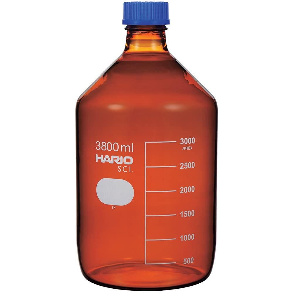 2営業日で発送 HARIO ハリオ 茶 耐熱ねじ口瓶 液切リング付 GL-45 3800mL NBB-3.8L-SCI 1本