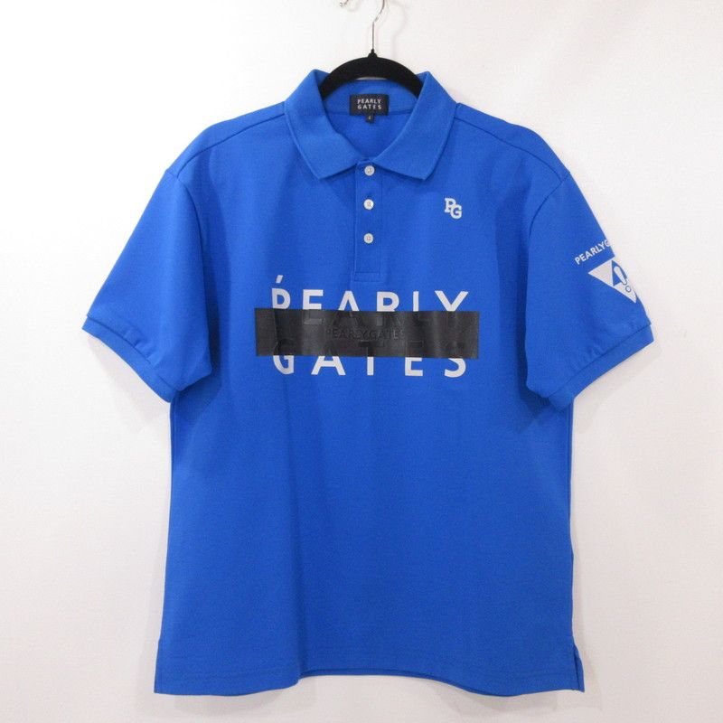 パーリーゲイツ ポリ鹿の子 アンチPGロゴ ポロシャツ（BLUE／5） 楽天市場】【PREMIUM SALE 60%超OFF】PEARLY GATES パーリー
