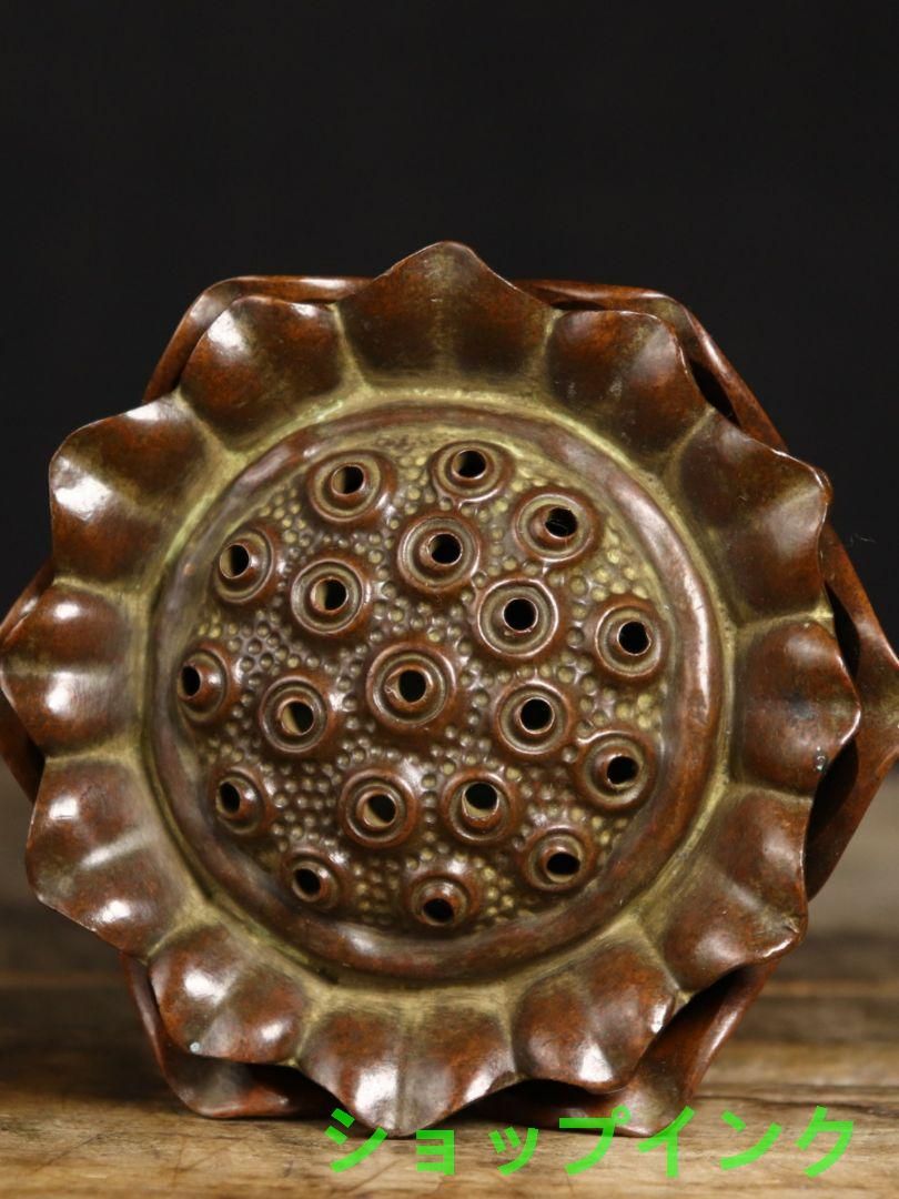 銅 細工 蓮華香炉 茶道具 香道具 装飾品 工芸品 美術品 置物 銅 細工 香炉 香道具 茶道具 装飾品 工芸品 置物 銅 細工 蓮華
