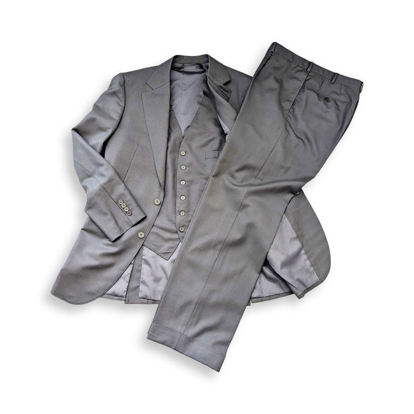 COL コルウ 神戸 ビスポーク SPLENDIDO スリーピース シングルブレスト スーツ ネイビー 無地 メンズ Bespoke