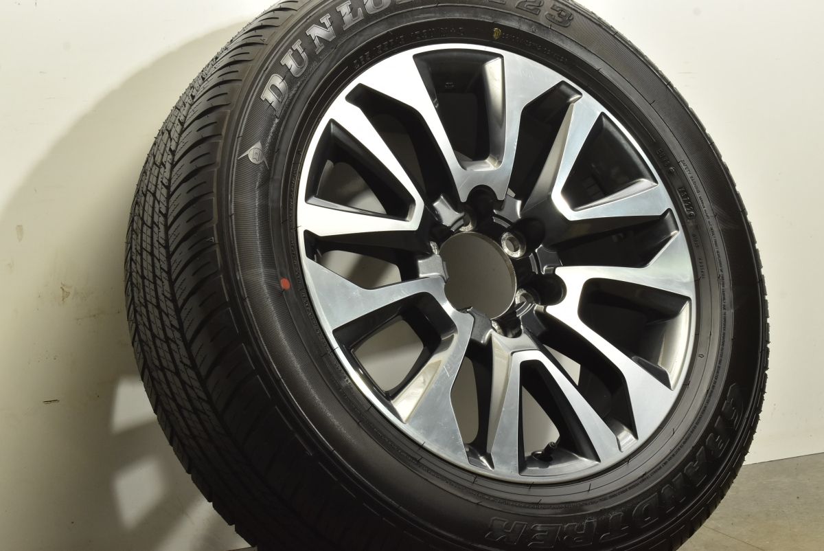 新車外し スペア用に トヨタ 150 ランドクルーザー プラド 純正 19in 7.5J 25 PCD139.7 ダンロップ グラントレックAT23 265 55R19 1本