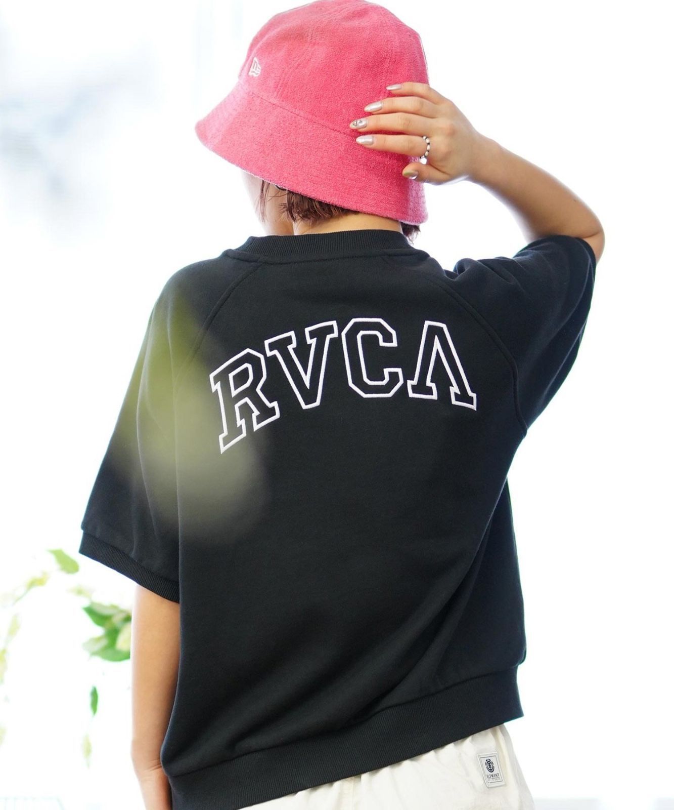 【ムラスポ公式】RVCA ルーカ ARCH RVCA SWEAT レディース 半袖 スウェット S S BE04C-211