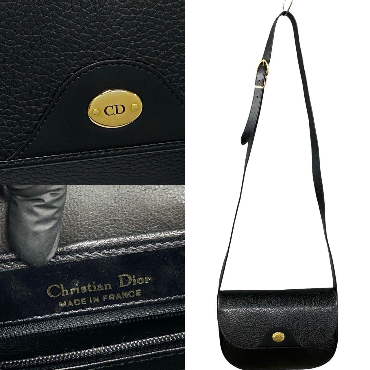 極 美品 希少品 Christian Dior ディオール ヴィンテージ CD ロゴ 金具