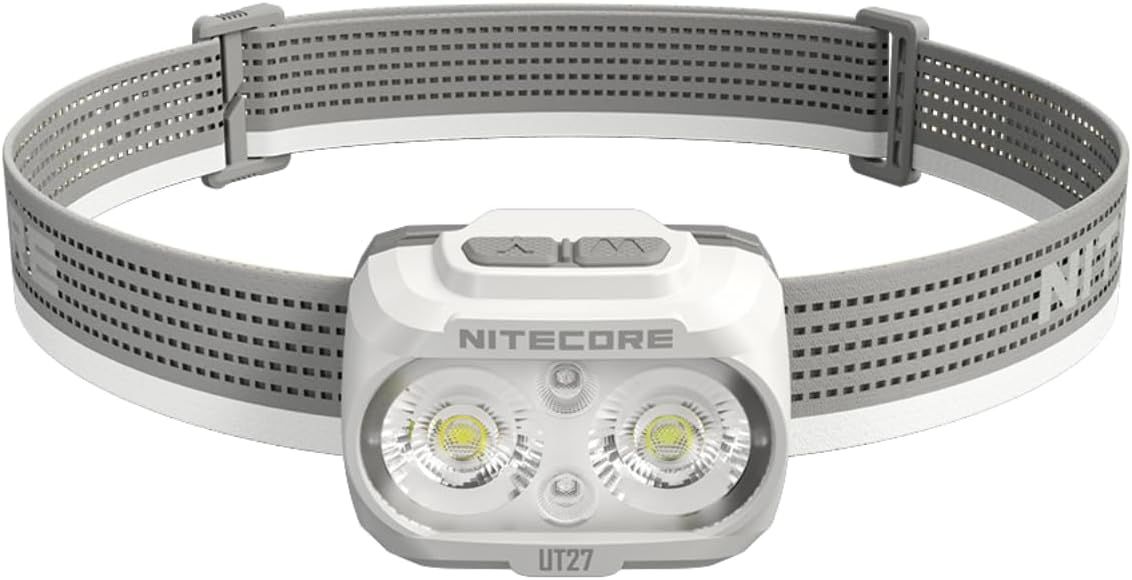 Nitecore UT27 ヘッドライト 最大800ルーメン USB-C充電式 単4電池使用 トレイルランニング ナイトラン ホワイト
