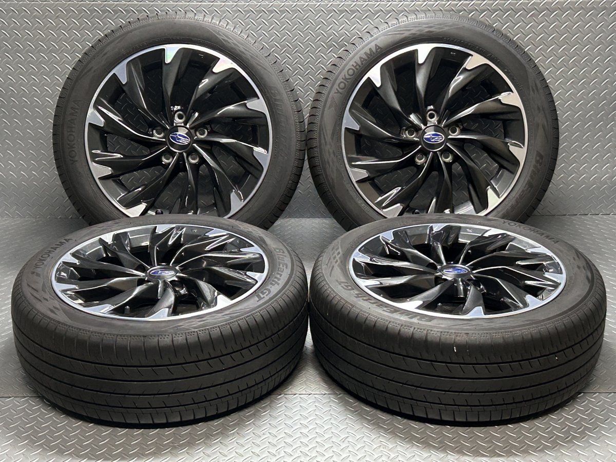 【中古】レヴォーグ 純正17x7J+55 5穴114.3 ヨコハマ ブルーアース GT 215/50R17 YOKOHAMA BLUEARTH GT (24060105)