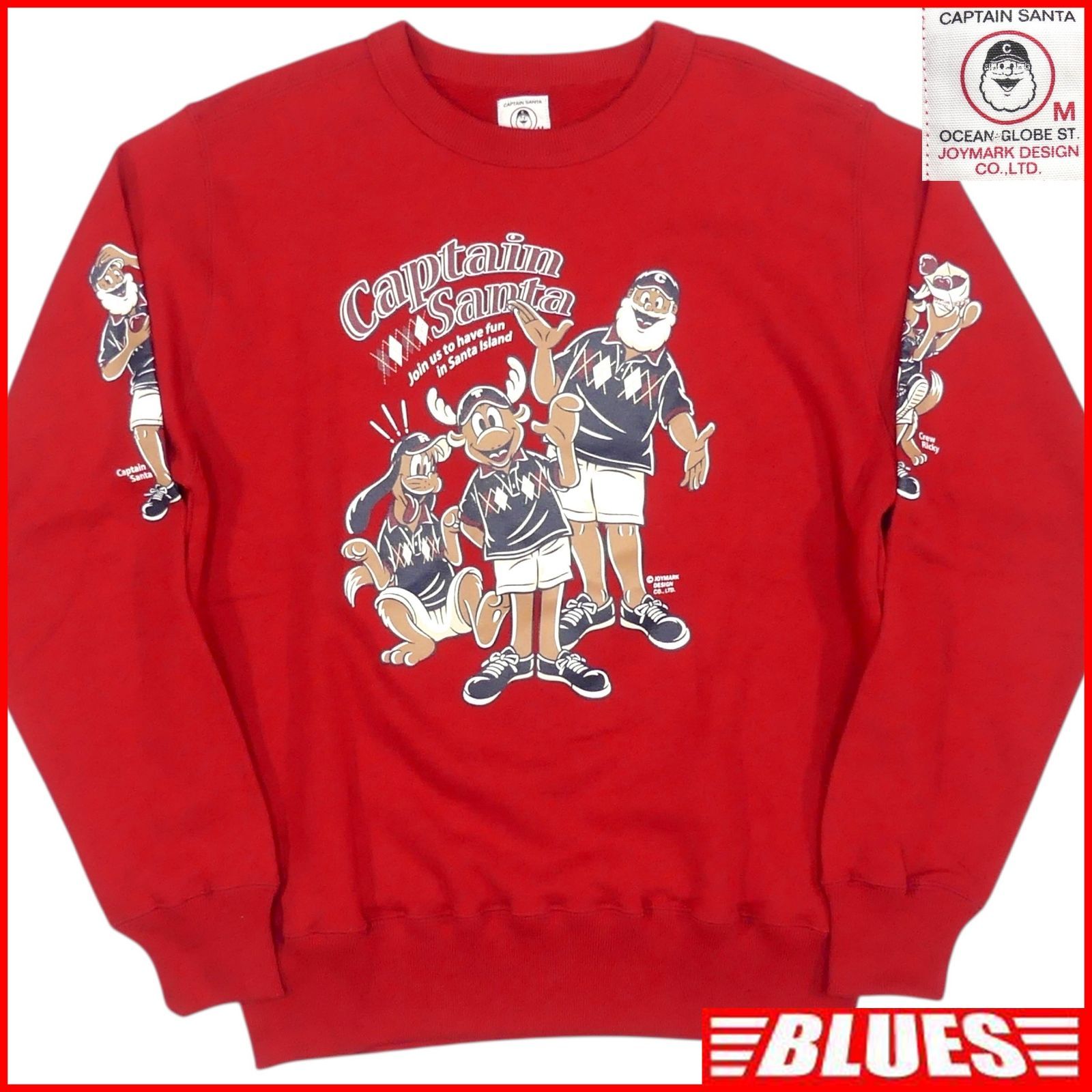 即決☆Captain Santa☆メンズ M スウェット キャプテンサンタ 紺 